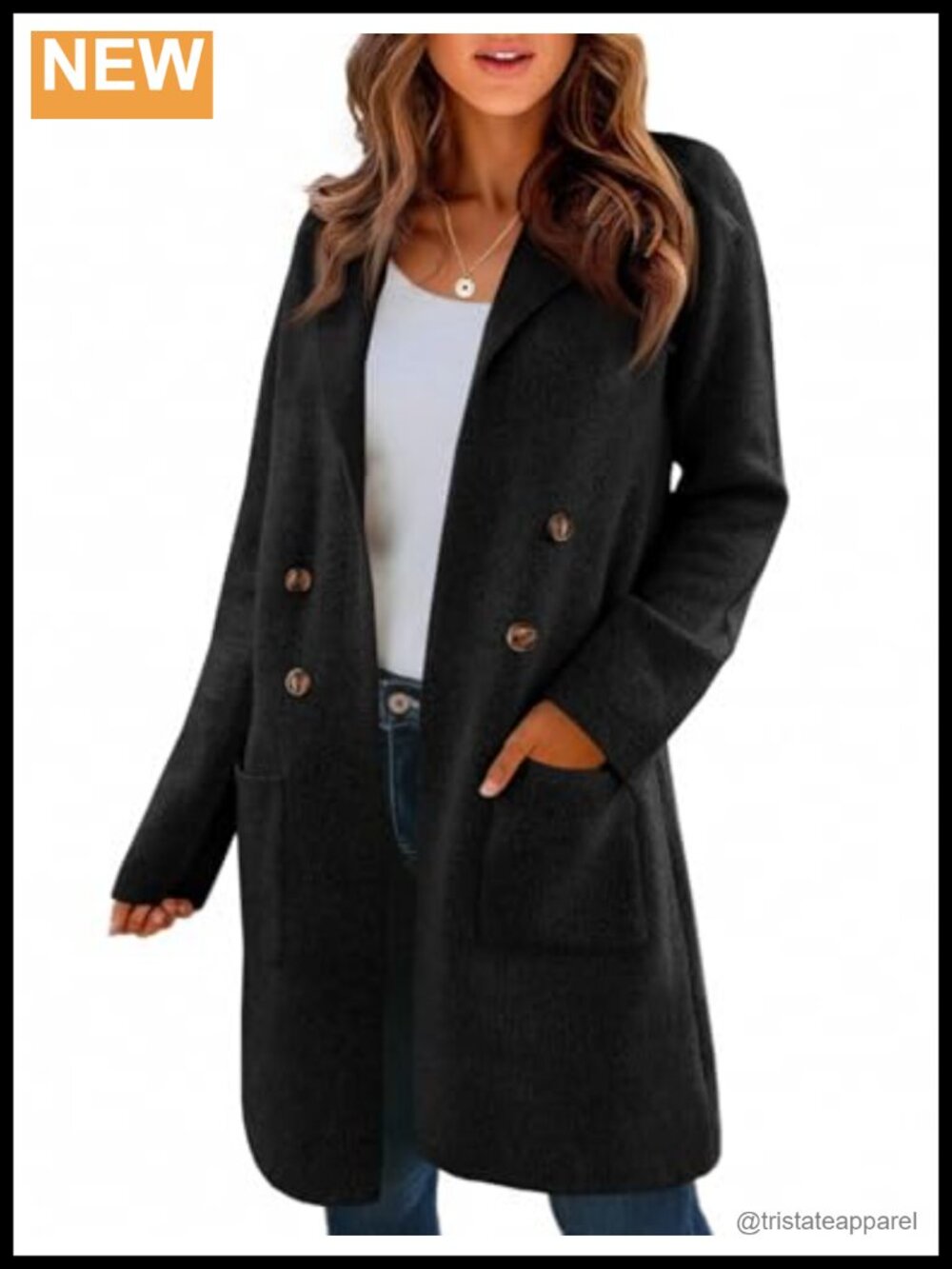 Women's Long Cardigan Sweater Open Front Knit Coatigan Lapel Blazer